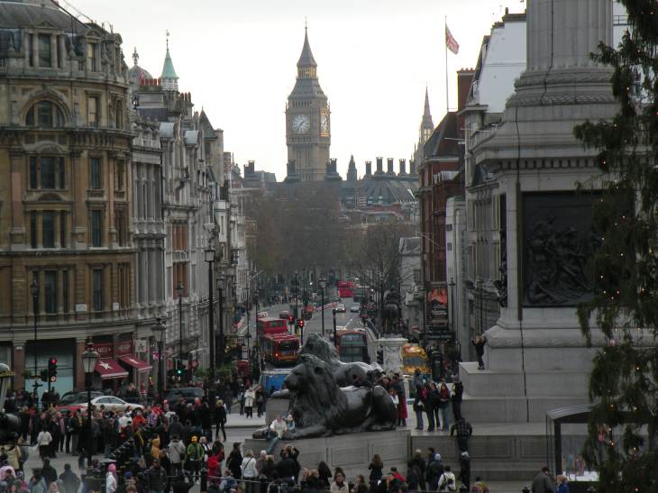  Big Ben vu de Trafalgar Square